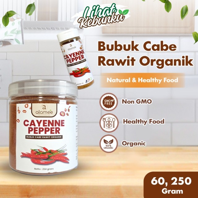 

ALAMEE Cabe Bubuk Rawit Cayenne Pepper Seasoning Powder Cabai Bumbu Masak Dapur LIHAT KEBUNKU