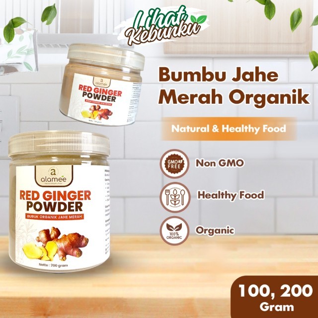 

ALAMEE Jahe Merah Bubuk Red Ginger Powder Serbuk Minuman Bumbu Dapur Masak Tanpa Gula LIHAT KEBUNKU