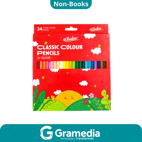 

[Gramedia Cijantung] ESTUDEE CLASSIC COLOR PENCIL 24 ES-PCL24 (PENSIL WARNA)