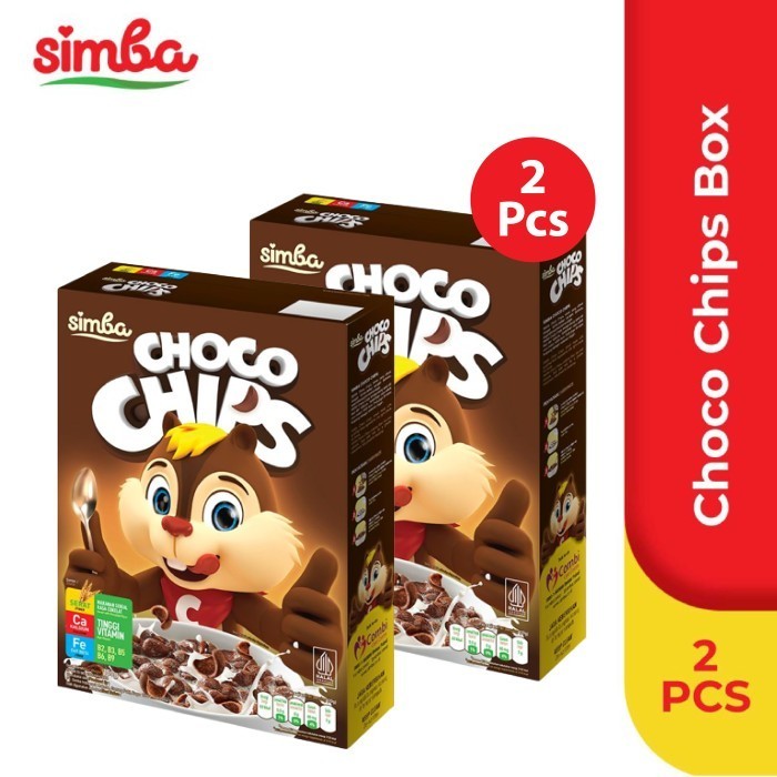 

Ds Choco Chips Cereal SIMBA - 2 Choco Chips Box 300 gr Lebih Hemat