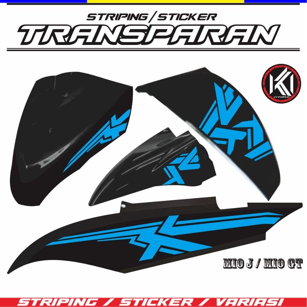 STRIPING STICKER NEW VARIASI SIMPEL VARIASI MOTOR MIOJ/GT LIST NEW SIMPEL DAN ELEGAN POLRT SIMPEL V2