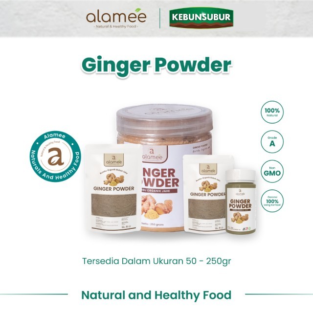 

ALAMEE Ginger Powder Jahe Putih Bubuk Minuman Herbal Bumbu Dapur Instan Organik kebunsubur Kebunsubur