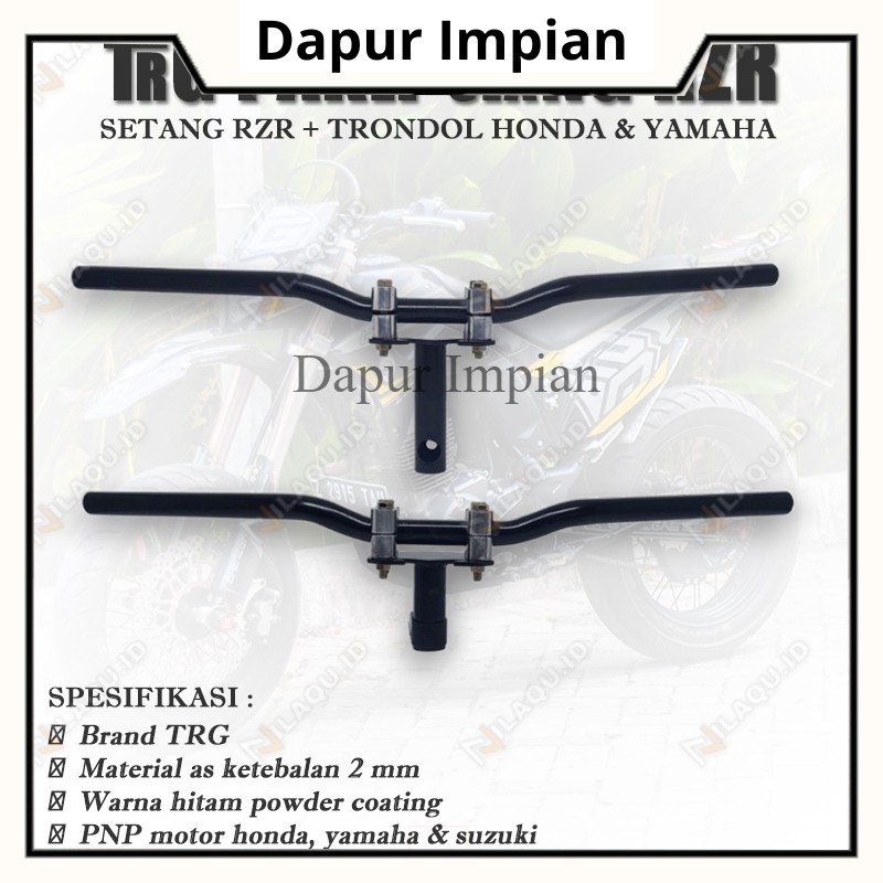 DPI Paket Stang RZR Plus Dudukan Stang Honda Yamaha Suzuki Full Set Setang Stir RZR Supra Beat Vario
