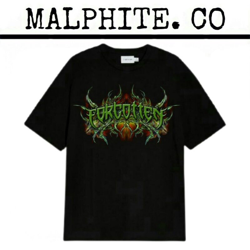 Kaos Baju T-Shirt Forgotten Reverbnation Tee Lagu Band Musik Lokal Merch Heavy Metal Punk Rock And R