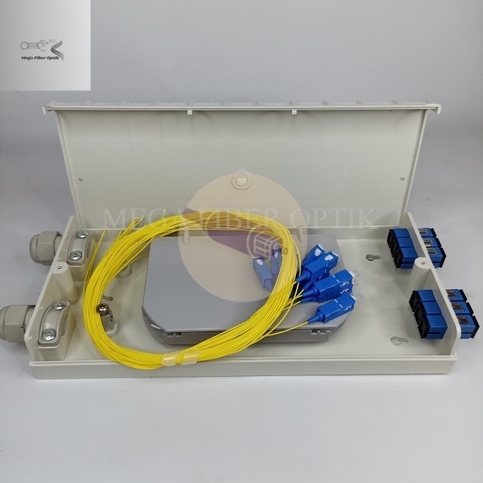 OTB 6 Core Lengkap Adapter Pigtail | Roset 6 Core/Otb 6 Core/Roset FTTH 6 Core Fiber Optic