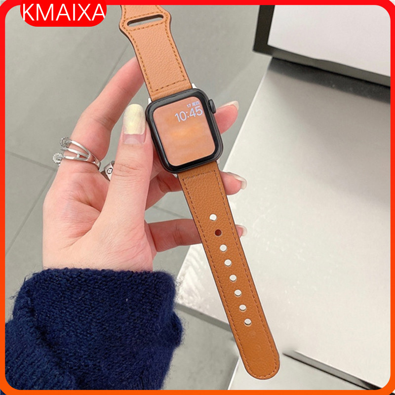 Leather Strap for IWatch Apple Watch Ultra 3 2 /Ultra Series 11 10 9 8 7 6 5 4 SE 3 2 1 Untuk Watch 