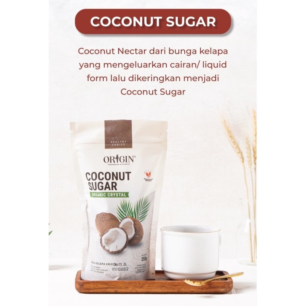 

(003) ORIGIN - Coconut Sugar 250g Rendah Glikemik