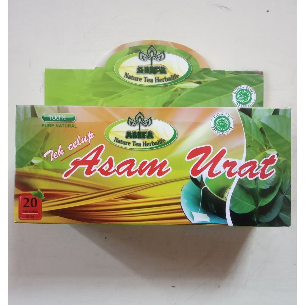 

Teh Celup Asam Urat Asli / Teh Celup Asam Urat Alifa 100% Alami / Teh Celup Asam Urat 20 Kantong
