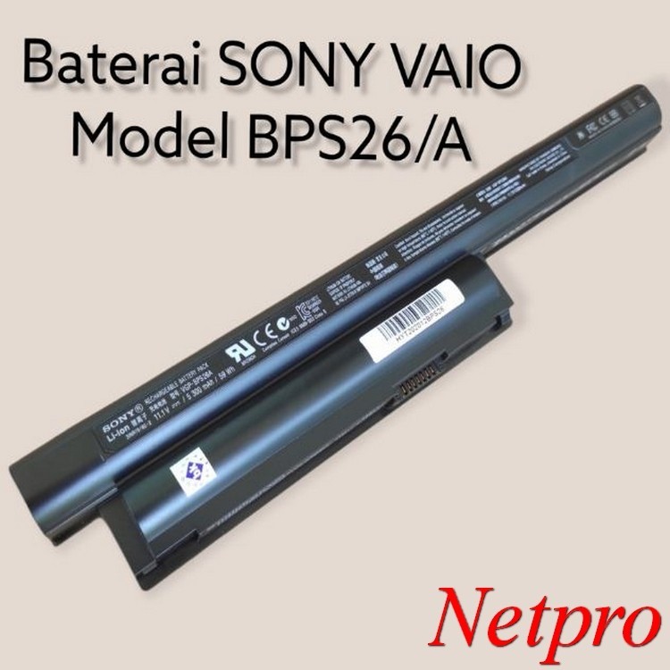 Baterai Laptop Sony Vaio VGP-BPS26 VGP-Bps26, VGP-BPS26A, Bps 26 Series -NP