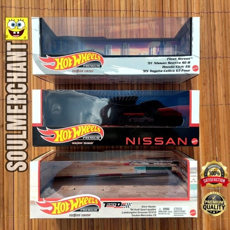 HOTWHEELS DIORAMA BOX SET PREMIUM DUS KOSONG TRACK DAY NISSAN SET JDM PACK