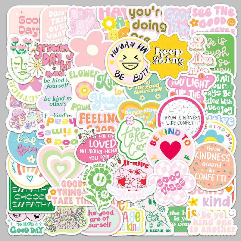 

Eeghrerr 50PCS Stiker Huruf Berwarna-warni Retro Lucu Dekorasi Foto Album Stiker Tahan Air