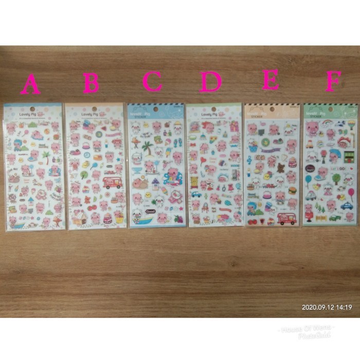 

STICKER LOVELY PIG LUCU - STICKER ANAK LUCU