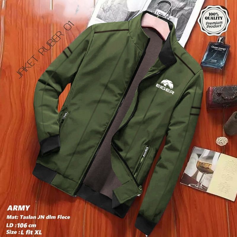 JAKET WINTER SABLON EIG / JAKET MOTOR ANTI ANGIN / JAKET PRIA DISTRO RESLETING / JAKET BOLAK BALIK P