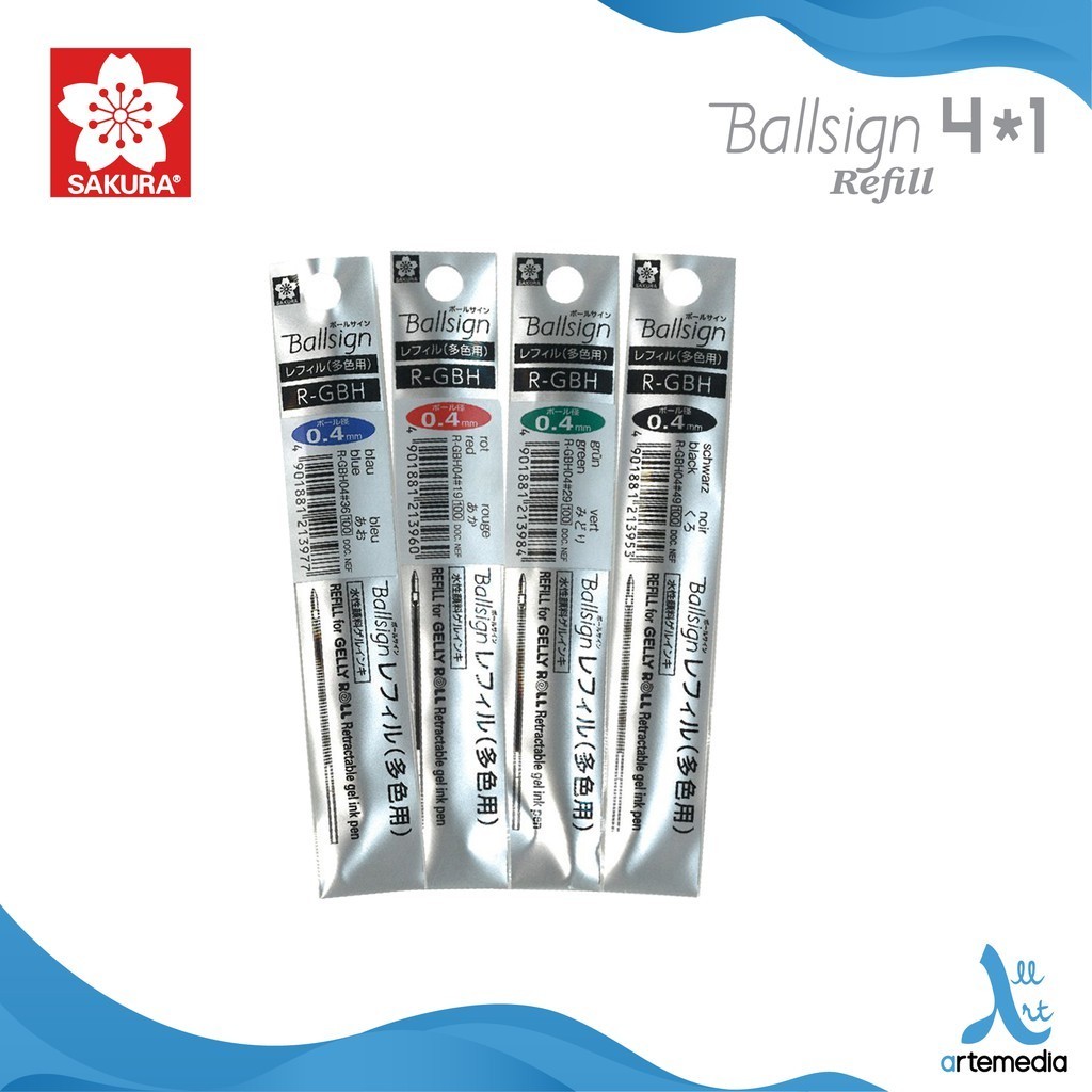 

Sakura Refill Ballsign Multi Function Gel Pen Pulpen dan Pensil