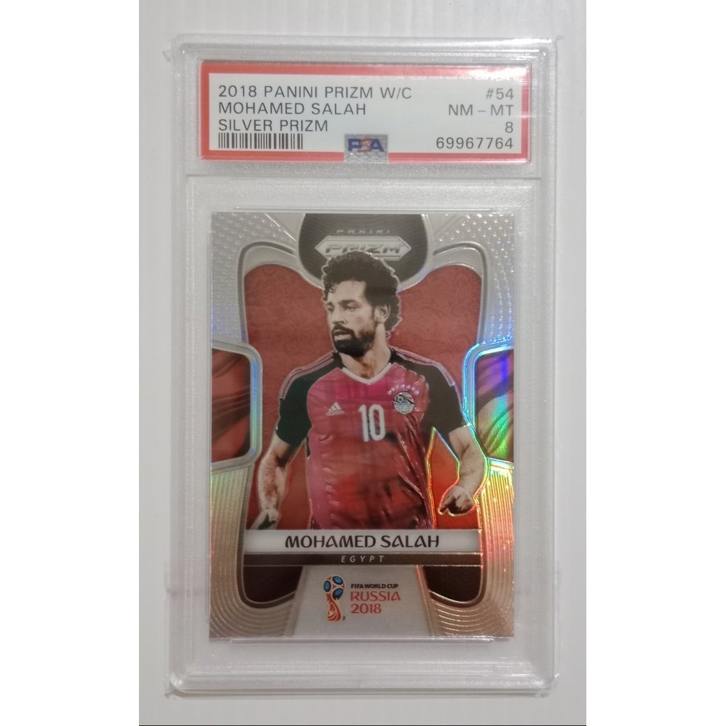 Graded Card - PSA 8 - Mohamed Salah - 2018 Panini Prizm World Cup #54