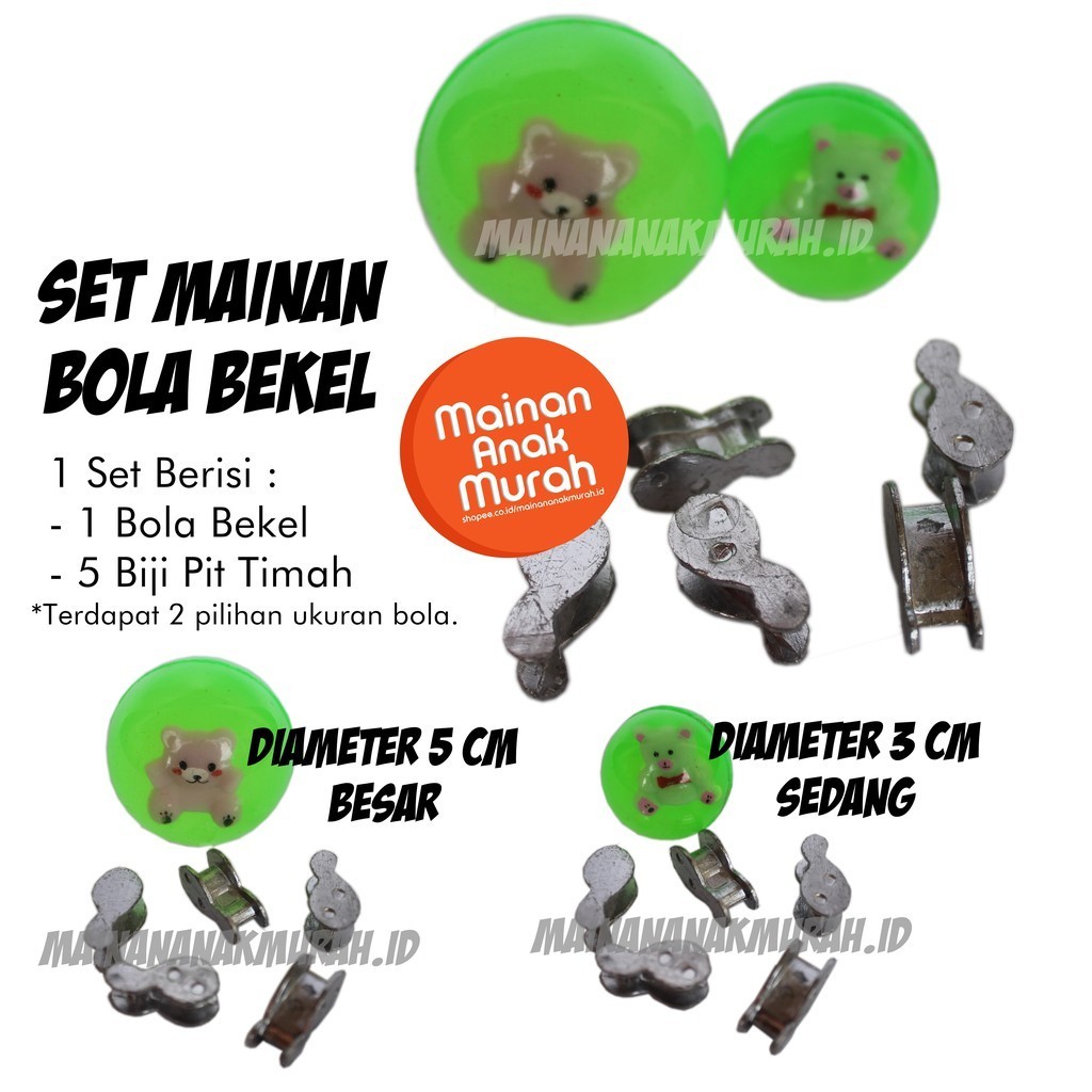 PROMO Mainan Set Bola Bekel / Bola Bekel Biji Bekel Pit Timah / Mainan Anak Tradisional Jadul Jaman 
