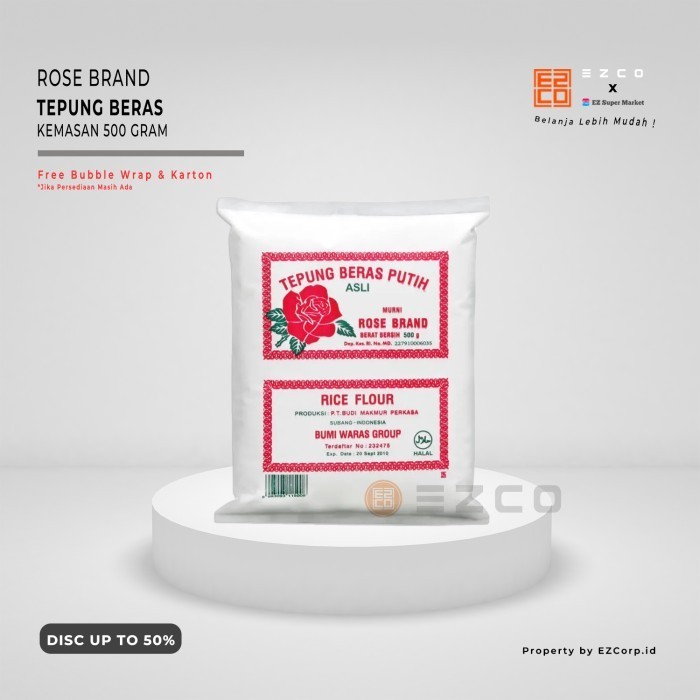 

ROSE BRAND TEPUNG BERAS KEMASAN 500 GRAM