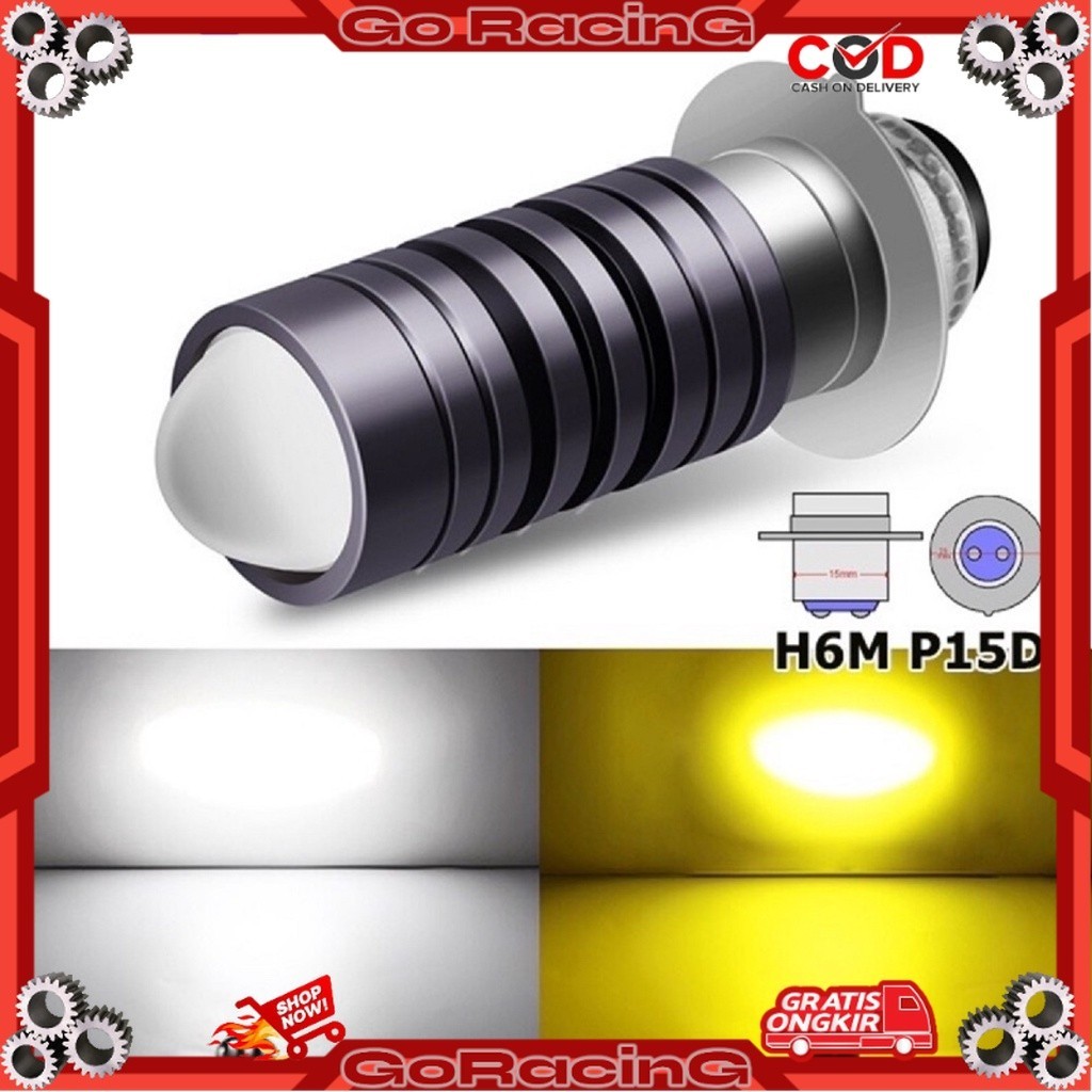TERBARU LAMPU LED H6 LASER HI LO LAMPU UTAMA MOTOR LED LASER H6 BERKUALITAS DAN SUPER TERANG H6 LASE
