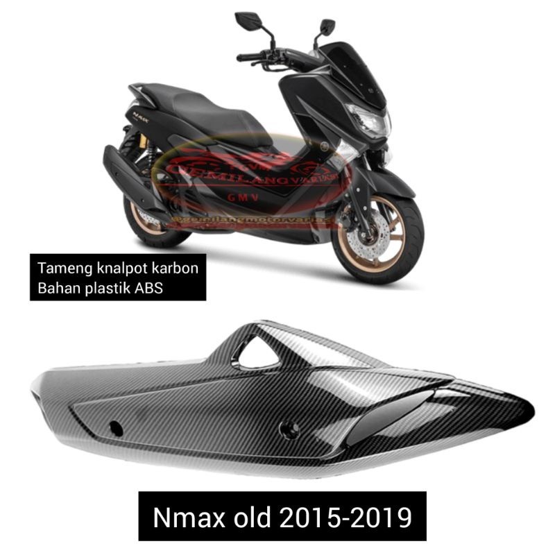 # Tutup tameng knalpot Carbon Nmax old 2015-2019, cover knalpot Nmax old, tameng knalpot Nmax old, p