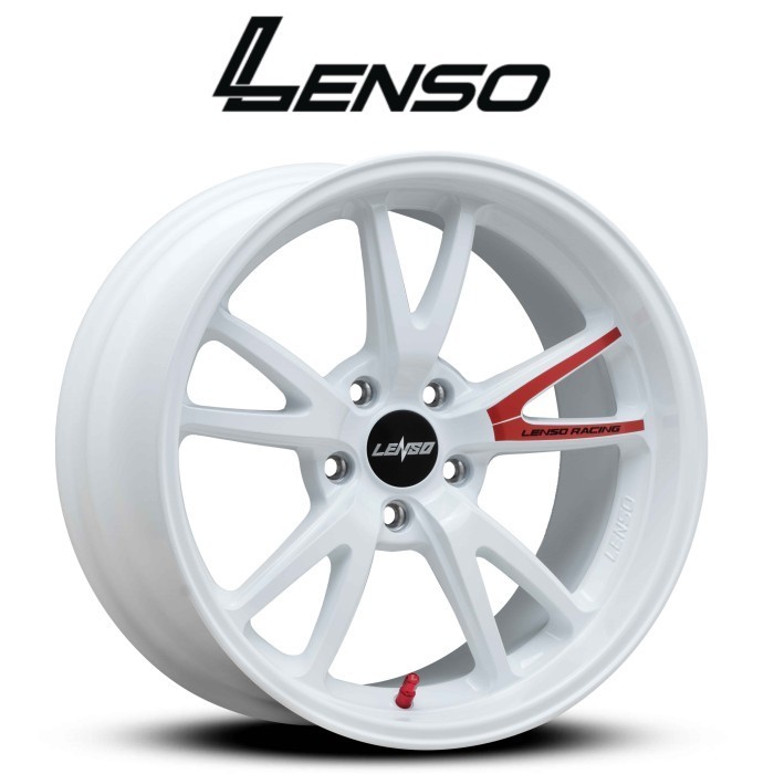 Velg Lenso 95v Ori Ring 18 White Mobil Toyota Innova Reborn Zenix