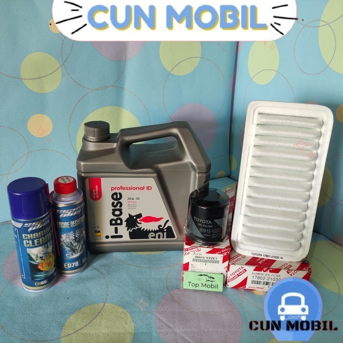 Paket service oli Agip Eni I Base 20W-50 Vios lama Limo (5) CUN MOBIL