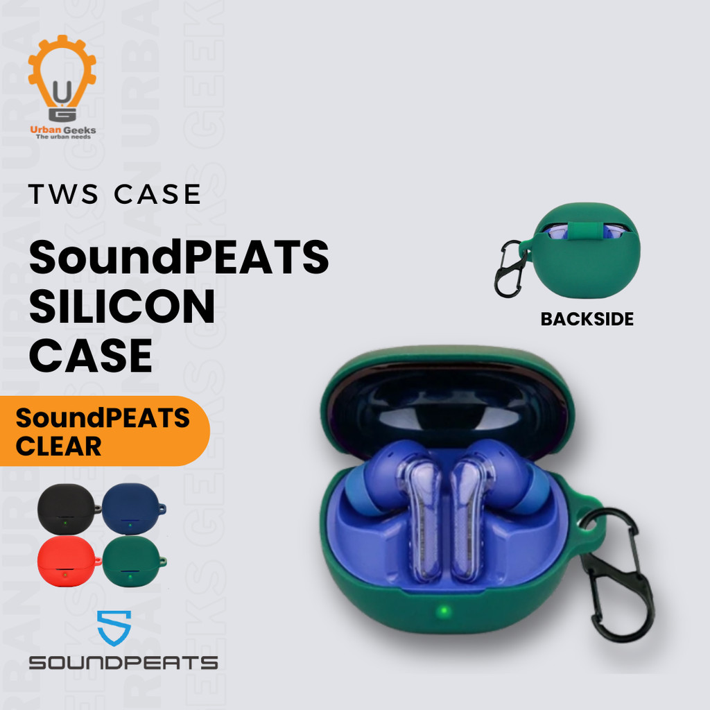 Earphone Case Silicone Case untuk SoundPeats Clear Case