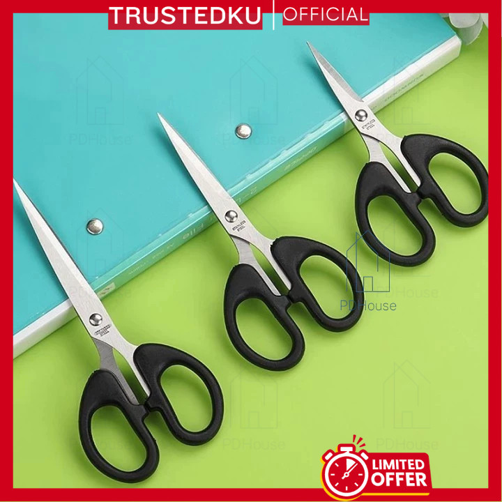 

GUNTING SEDANG STAINLESS STEEL / GUNTING KERTAS SERBAGUNA/GUNTING PRAKARYA / GUNTING SCISSORS MURAH