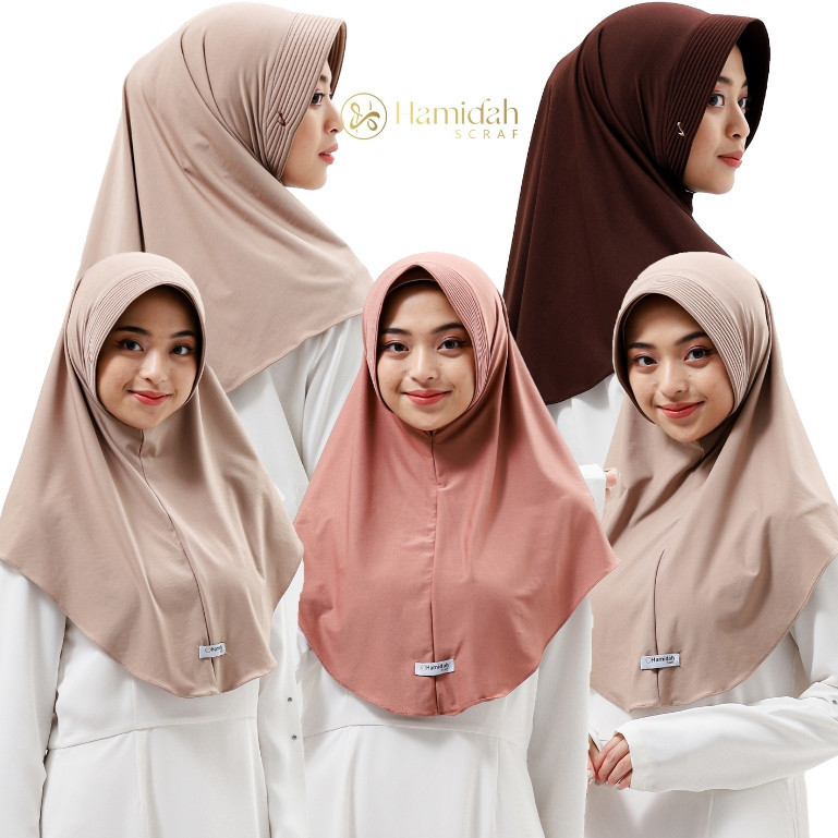 Hamidah - Hijab Adeeva Bergo size M Hamidah/Bergo Hamidah