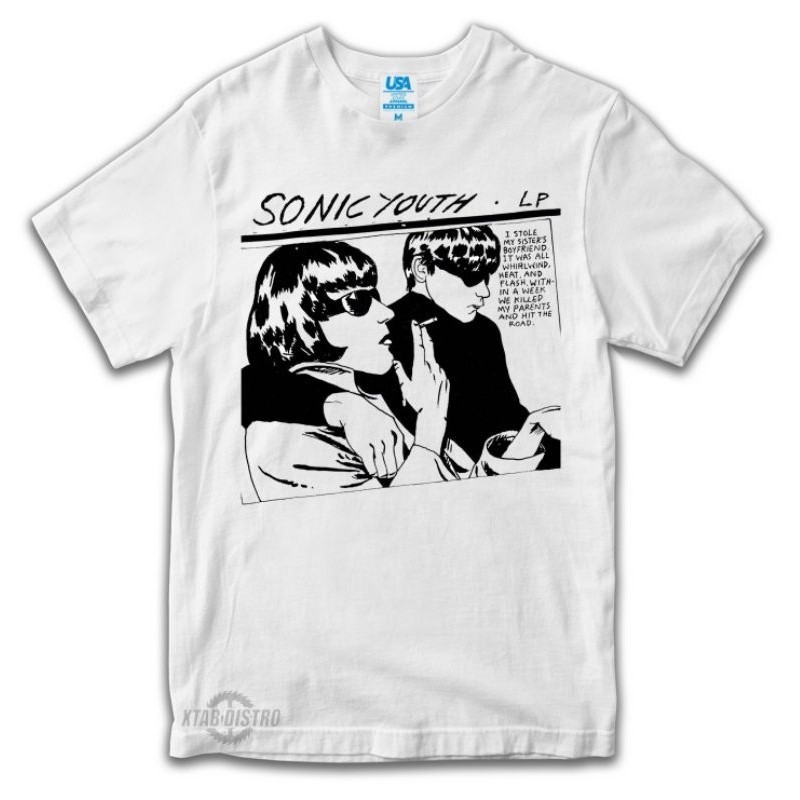 kaos SONIC YOUTH PUTIH GOO Premium tshirt Sonic youth kaos band Sonic youth Blackflag bad religion