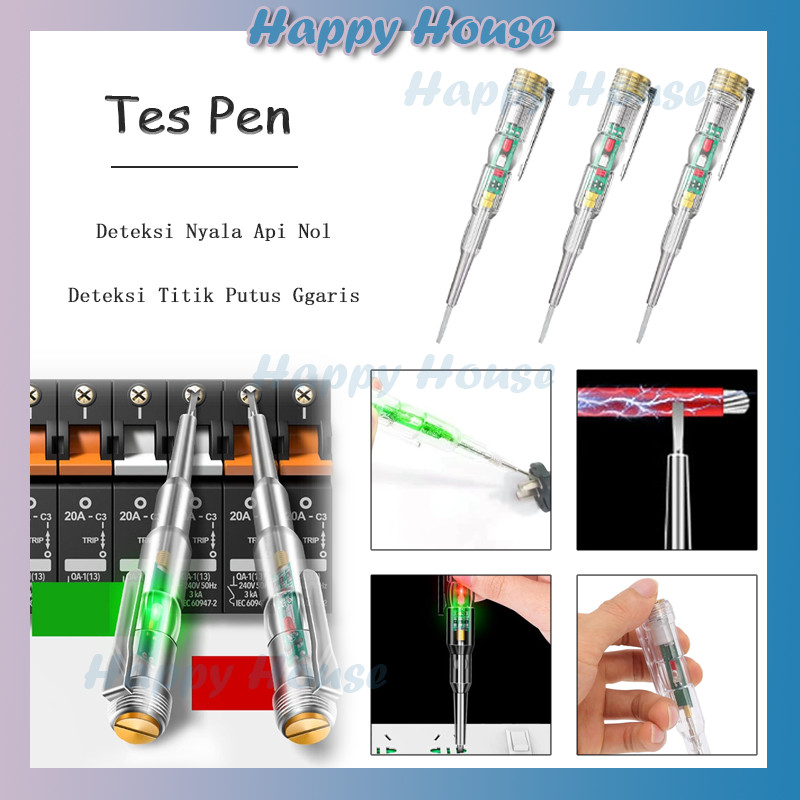 Listrik Multifungsi Tespen Obeng Tespen Lampu Indikator Obeng Tespen Kabel Listrik