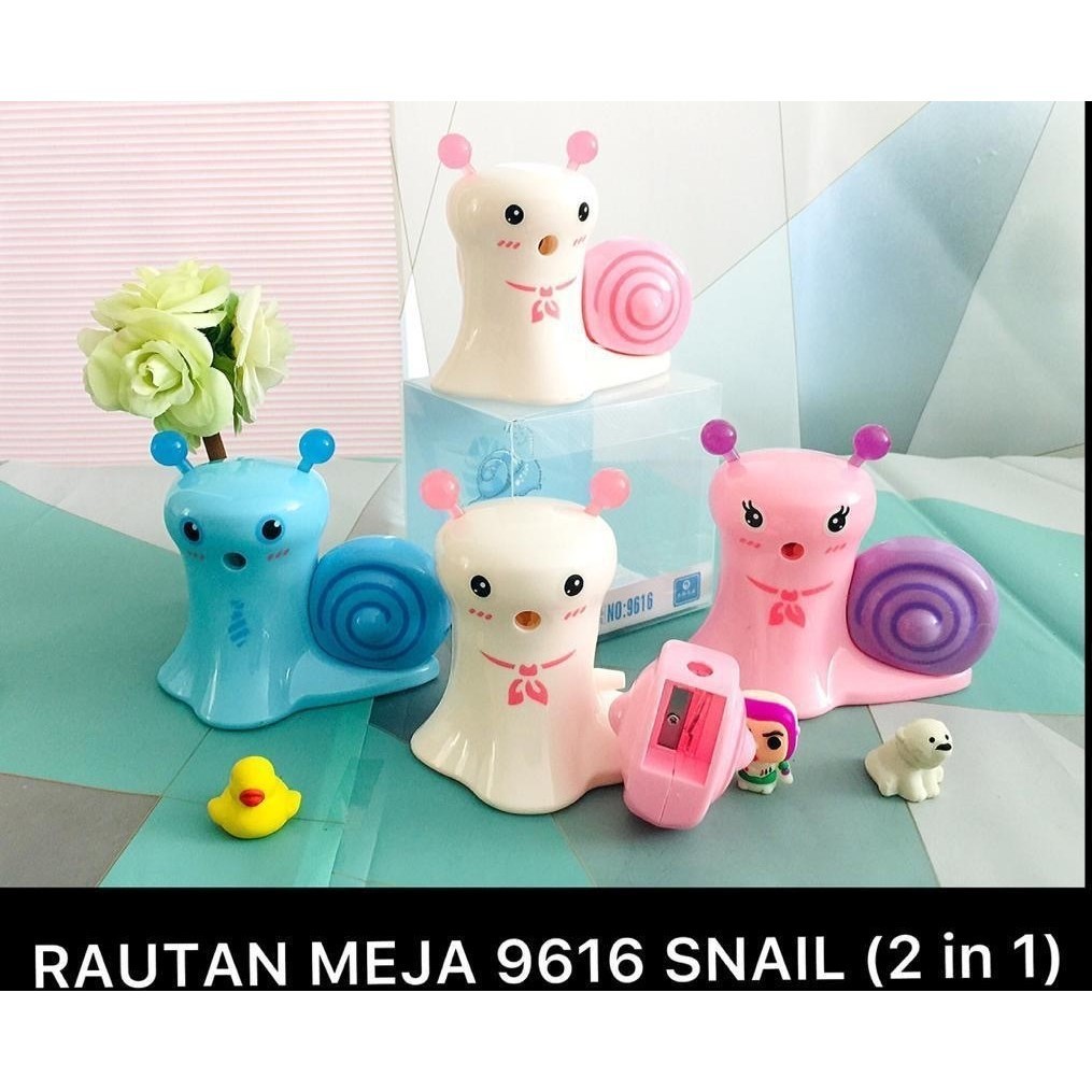 

SERUTAN PUTAR bentuk SIPUT SNAIL /RAUTAN MEJA 2 IN 1 ada serutan biasa