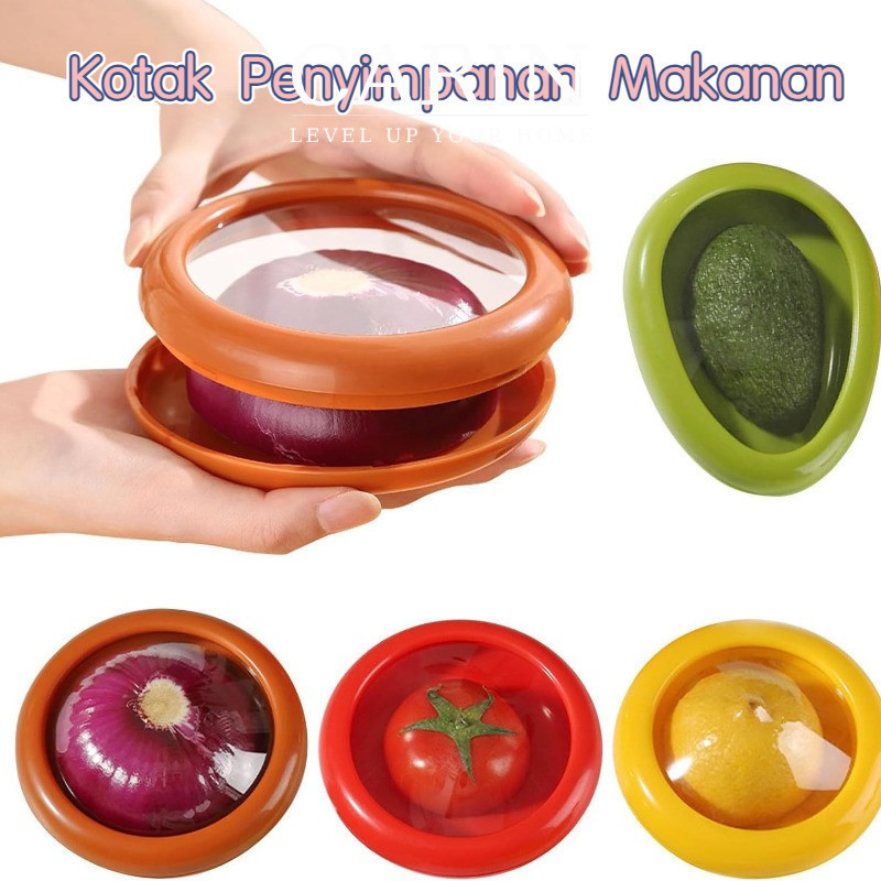 Storage Kulkas Penyimpanan Buah Sayuran / Kotak Penyimpanan Makanan Dapur / Wadah Buah & Sayuran Reu