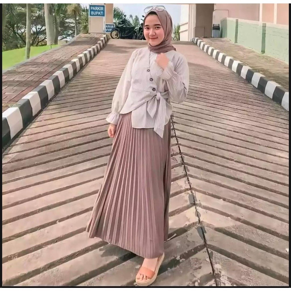 Rok plisket wanita terlaris/rok plisket murah meriah/rok cod terbaru