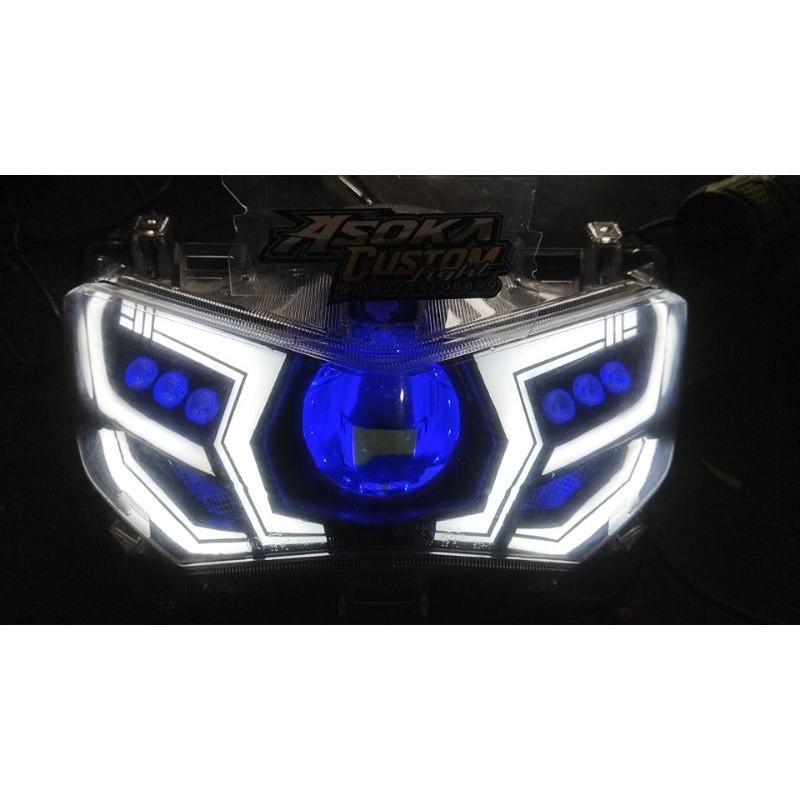 headlamp custom biled nmax new