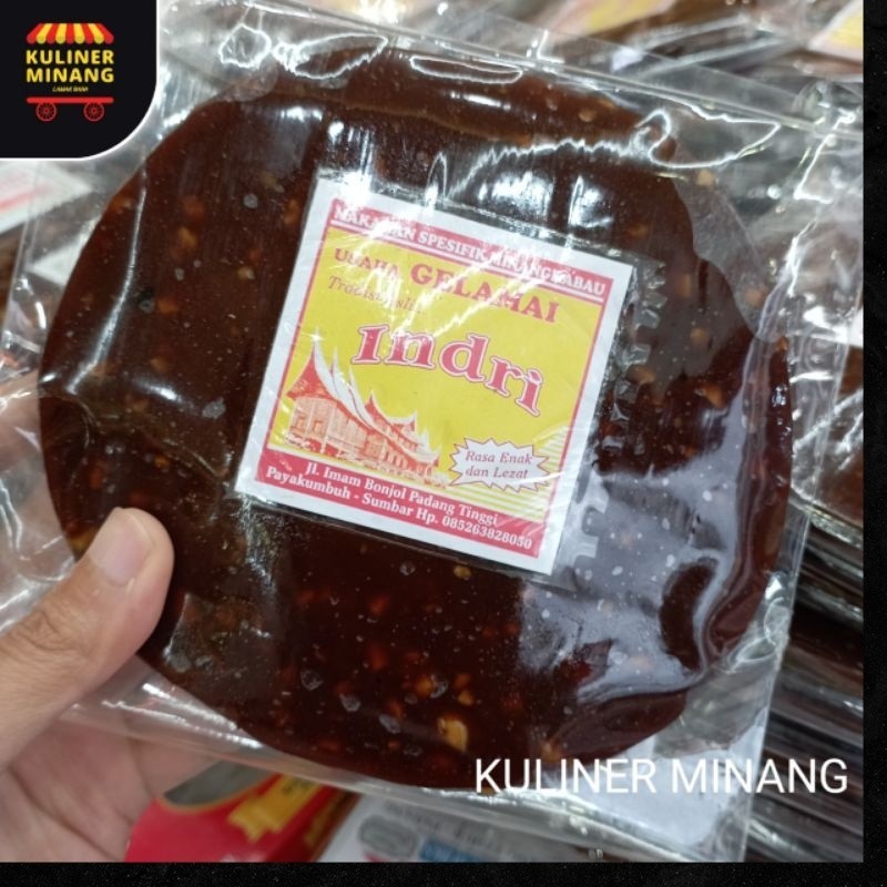 

Gelamai Kacang bulat Indri 250g Snack Kuliner Minang Kabau