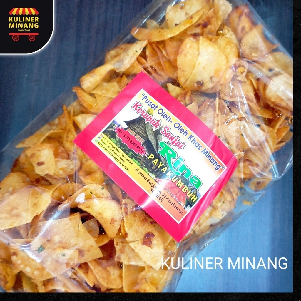 

Kerupuk Kripik singkong ubi balado Rina