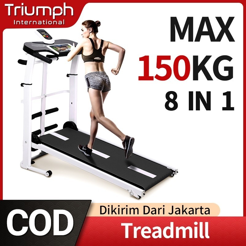 Treadmill Manual Multifungsi Alat Olahraga Treadmill Olahraga Bluetooth Gym Treadmill