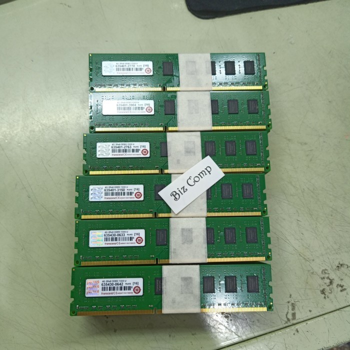 MEMORY PC 4GB 2RX8 PC3 10600U DDR3 1333MHZ TRANSCEND SNC