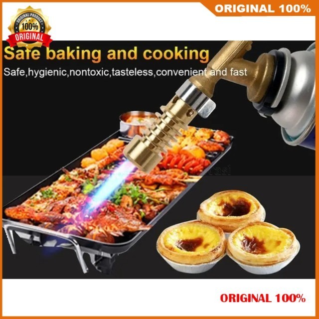 Mini Las Portable Kepala Las Kuningan Gas Torch Panggang Arang Sate 100% ASLI ORIGINAL
