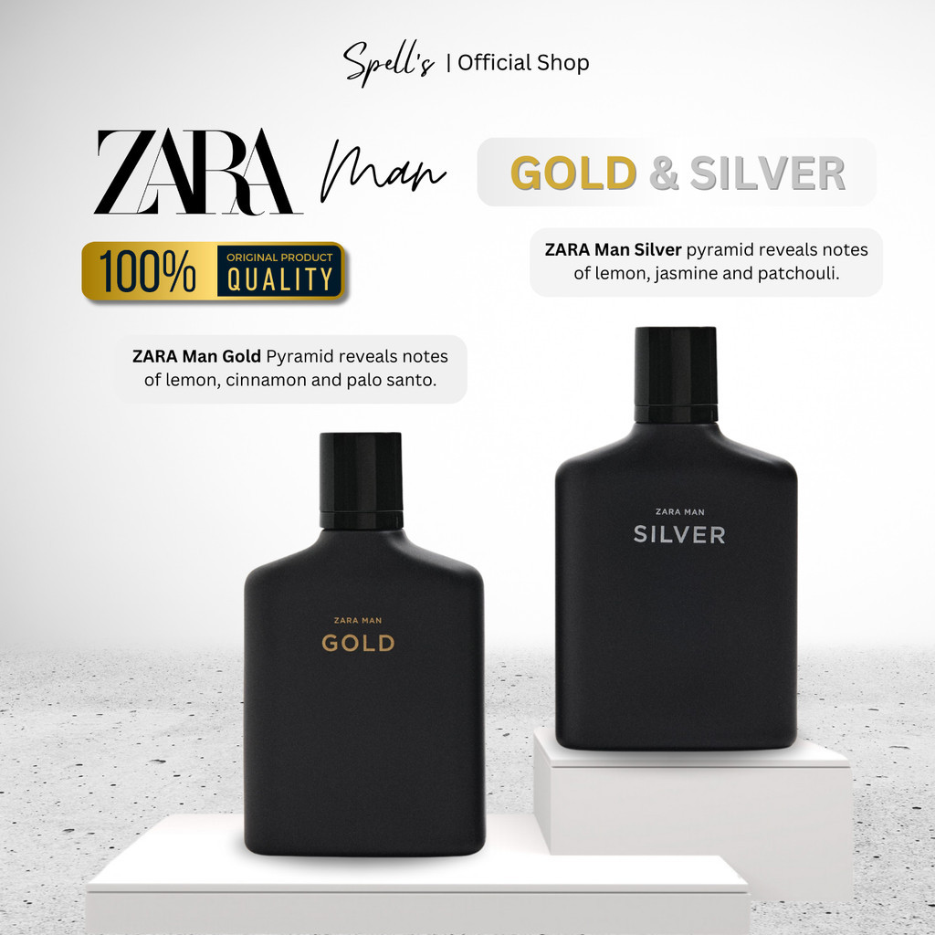 

[BEST SELLER] ZARA Man Series Parfum PREMIUM 1:1 Zara Man Gold Zara Man Silver Parfum Pria Tahan Lama Parfum Cowok Tahan Lama by Spell's