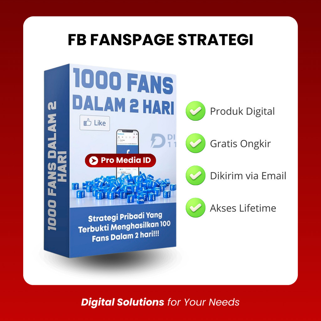 E-Course Facebook FanPage 1000 Fans dalam 2 Hari Belajar Teknik Optimasi