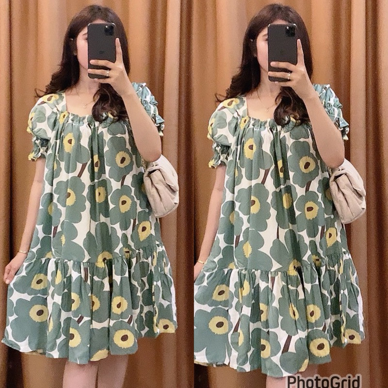 MAMIRA MINI DRESS / DASTER MOTIF KEKINIAN / DASTER RAYON