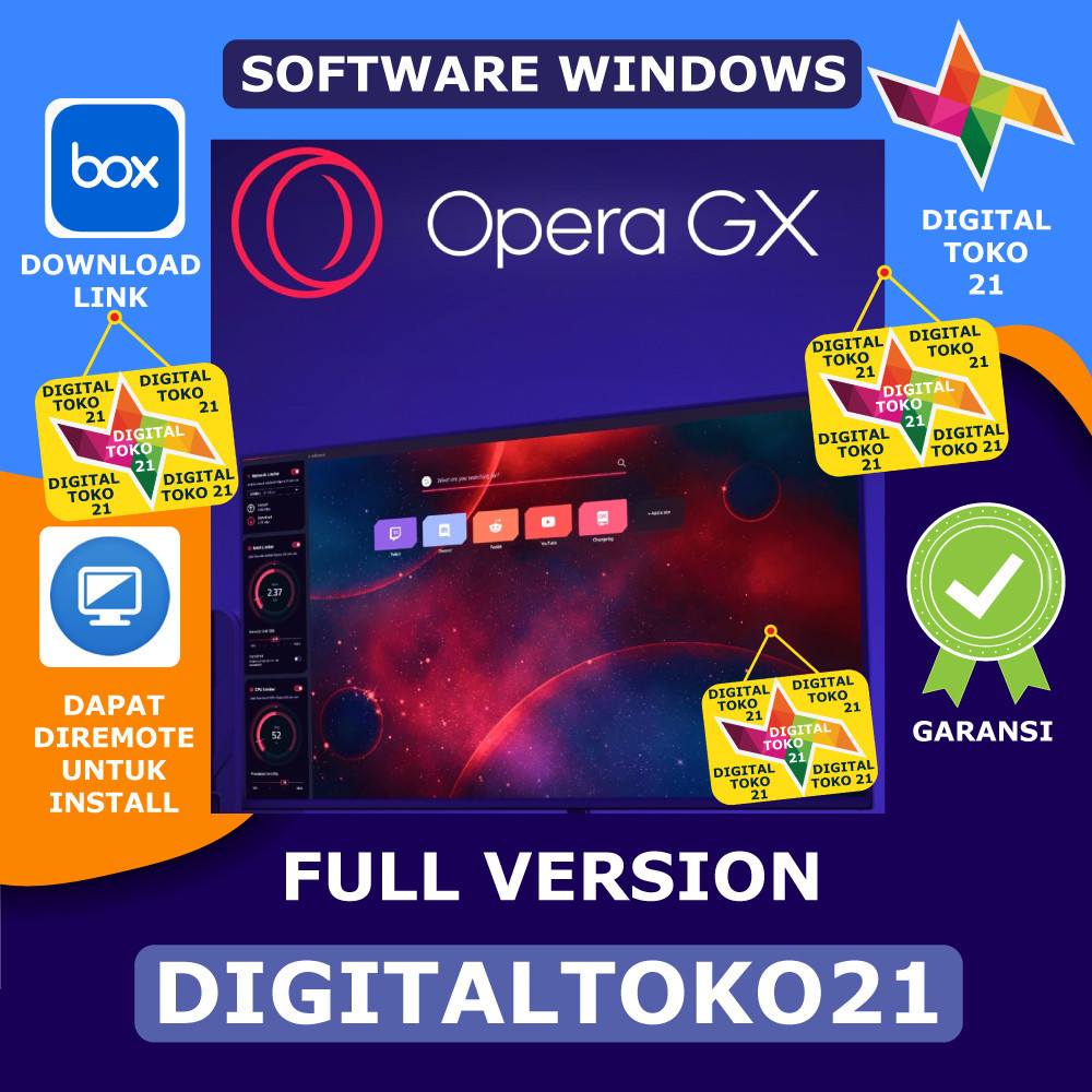 Opera GX Full Version Software PC Komputer Laptop Windows - SOFTWARE MURAH - APLIKASI