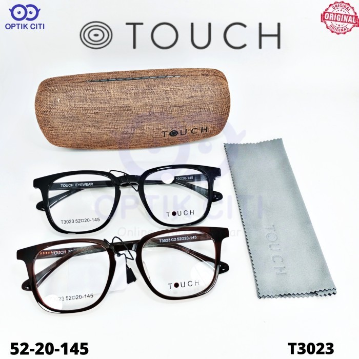 Frame Kacamata Pria / Wanita Original Touch 3023 Kotak Besar
