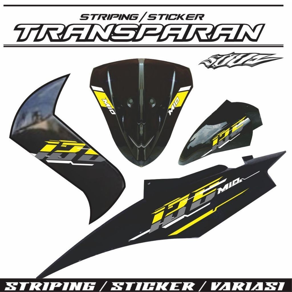 STRIPING VIETNAM MIO SOUL TRANSPARAN BENING UV COD SETRIPING MIO SOUL