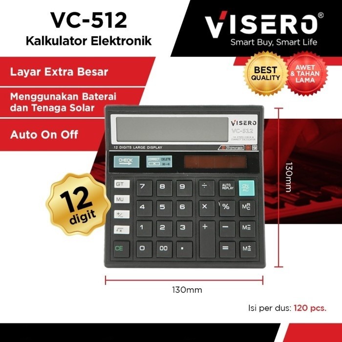 

Calculator / kalkulator Visero VC-512 (12 Digit)