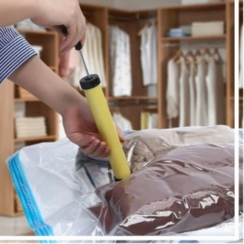 {BISA DIPAKAI BERULANG DAN DI CUCI - BAHAN TEBAL} Plastik penyimpanan vakum Vacum vacuum Bag tas sto