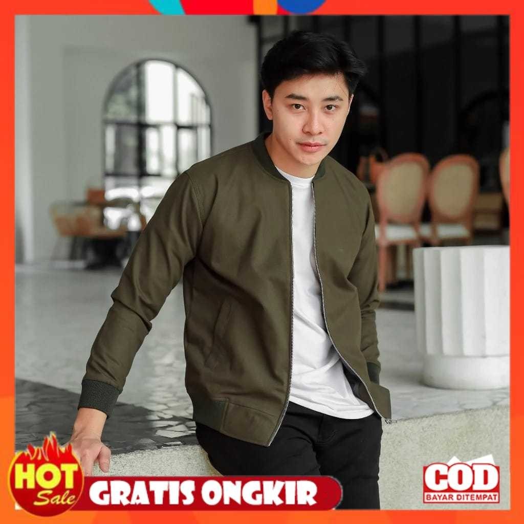 BAHAN ADEM HALUS LEMBUT TEBAL / Jaket bomber kanvas premium - Jaket bomber pria - Bomber pria kanvas
