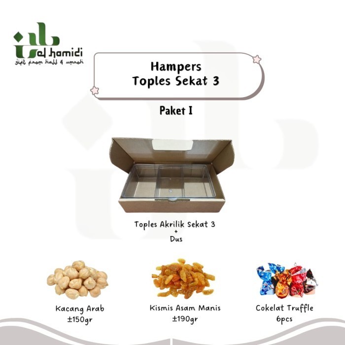

(NEW) -hampers exclusive oleh oleh haji dan umroh// Oleh-oleh haji & umroh - sekat3 paket I, TOPLES