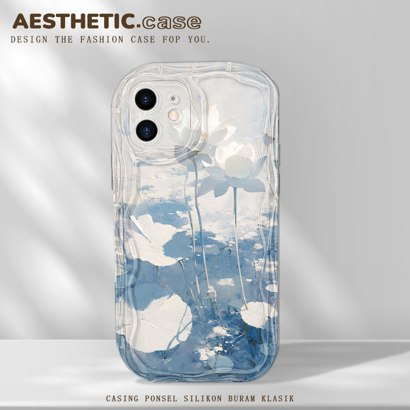 Aesthetic unik dan lucu cewek softcase silikon android for oppo a16 a15 a9 a7 a5 a12 a16s a31 a93 a1